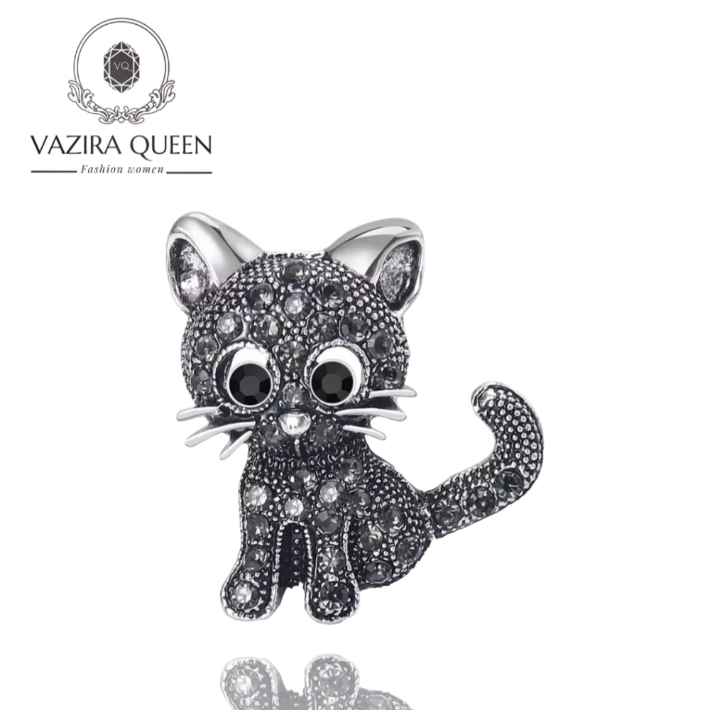 VQ Cat Brooch